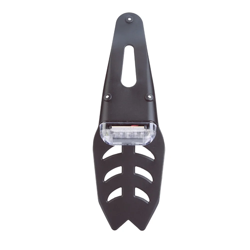 

Motorcycle Rear Fender Brake LED Tail Lights License Plate Lights For Dirt Bike Off-Road Silver