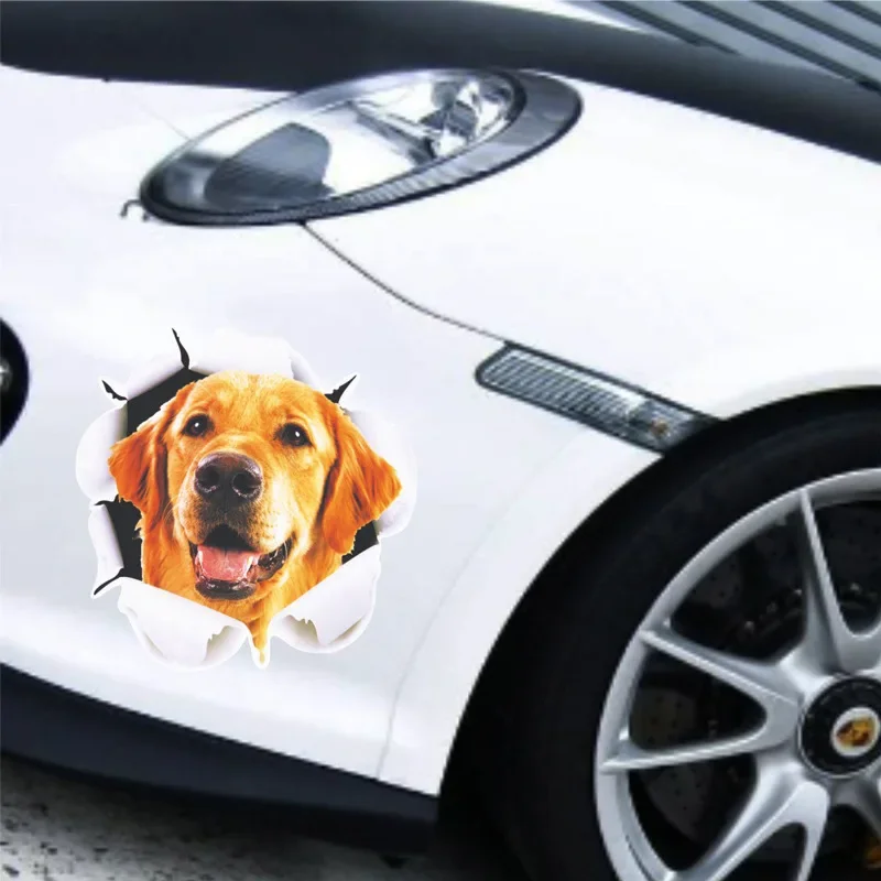 3d Модели Кошек Выглядящие Креативные Забавные Виниловые Автомобильные Наклейки