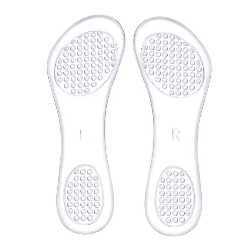 Женские самоклеящиеся силиконовые стельки на высоком каблуке моющиеся летние