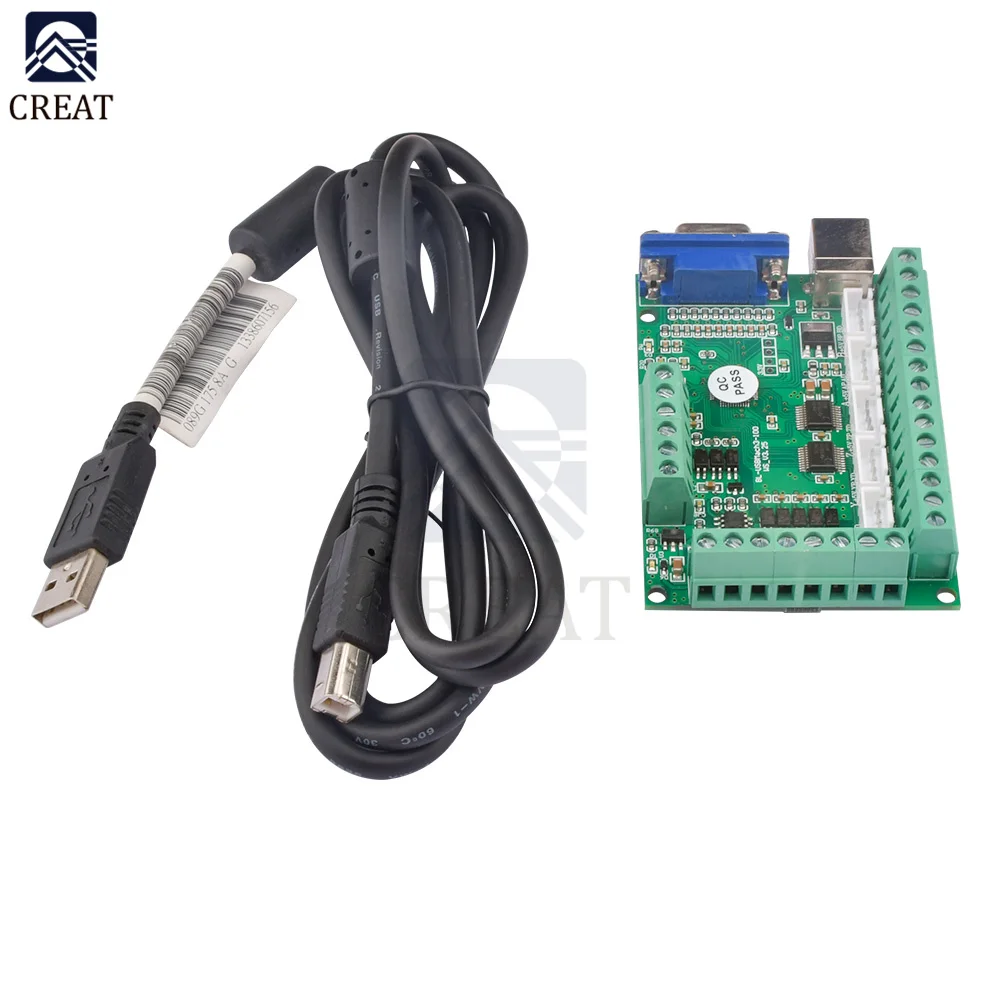 

Плата драйвера MACH3, плата интерфейса USB с ЧПУ, 100 кГц, плата разрыва, 5-осевой интерфейс драйвера, контроллер движения