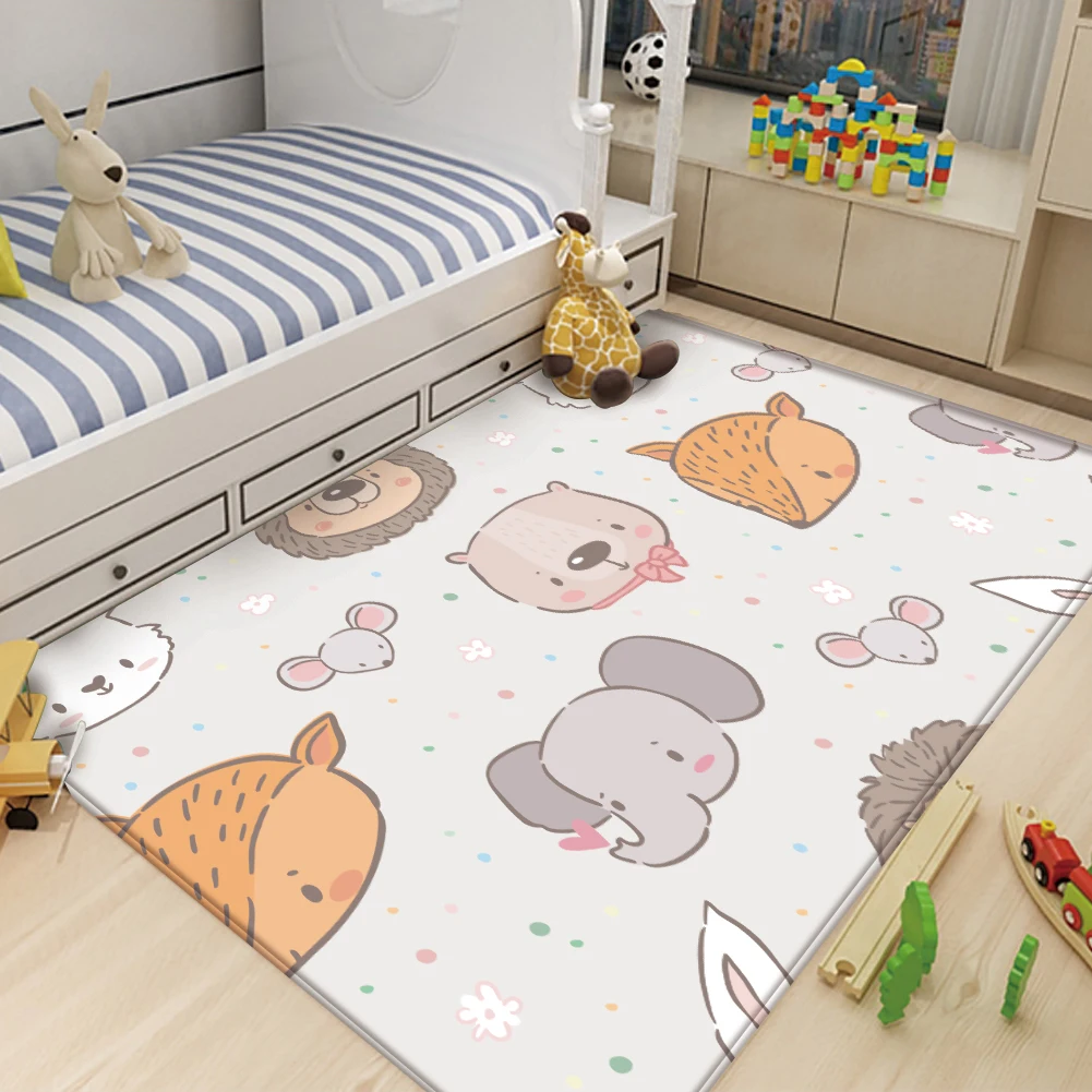 

Alfombra Living Room Carpet Non Slip Flannel Carpet Lovely Children Carpet Bear Patter Carpet Baby Room Play Mat Tapis Salon