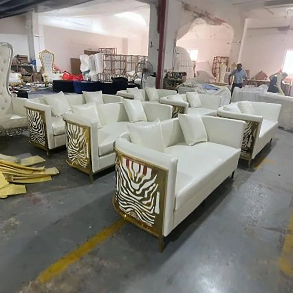 Нержавеющая сталь с красивым узором кресло для невесты и жениха роскошный