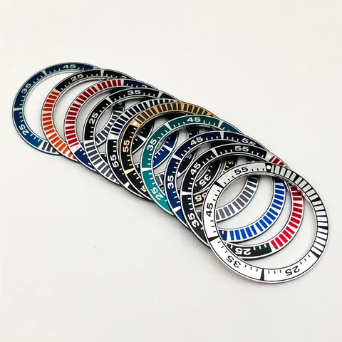 Вставка безеля алюминиевая 41 мм для Seiko King Samurai  SNR025 SNR027
