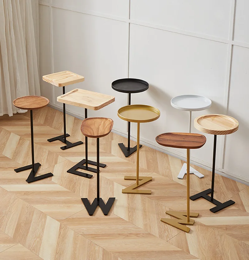 Wuli Mini сплошная деревянная прикроватная узкий угловой стол для гостиной Диванный