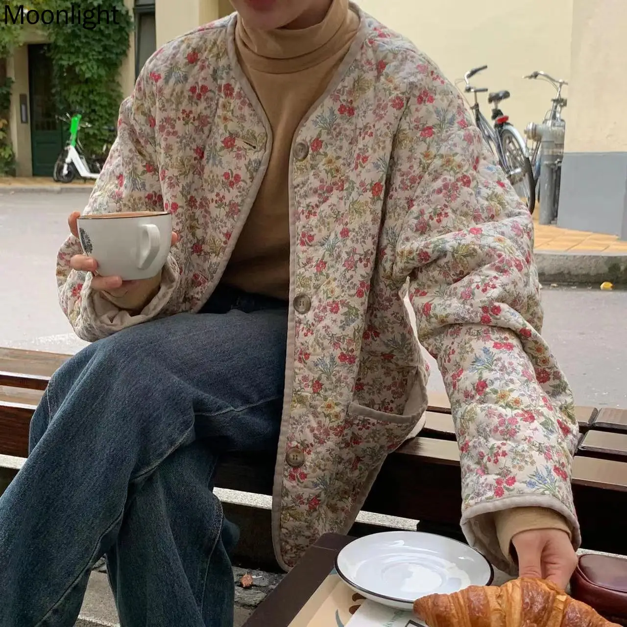 Рисунок 3 - Винтажная хлопковая куртка с цветочным принтом