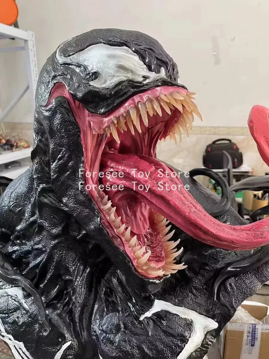 Фото Новый 80 см бюст Venom рисунок Мстители аниме окружающая фигурка коллекция украшения для рабочего стола лучший подарок для детей №2