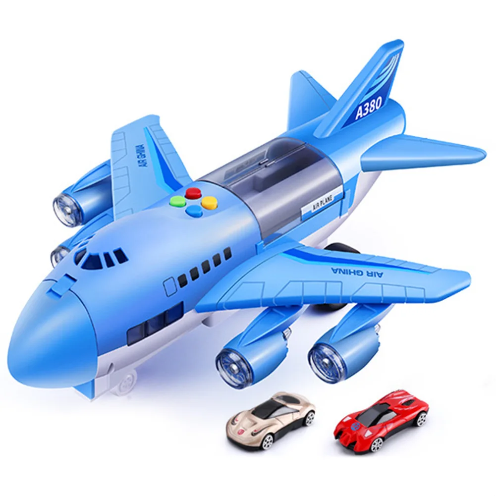 

Enlightenment Gifts Early Education Simulation Kids Children Light Music Large Track Inertia Airplane Aircraft Toy Funny Story