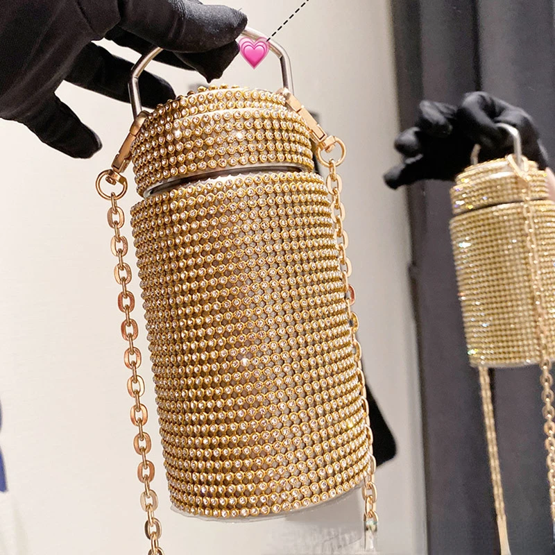 

500 мл креативный умный Алмазный термос, бутылка из нержавеющей стали, бутылка для воды для девочек, портативные вакуумные фляжки, термос для ...