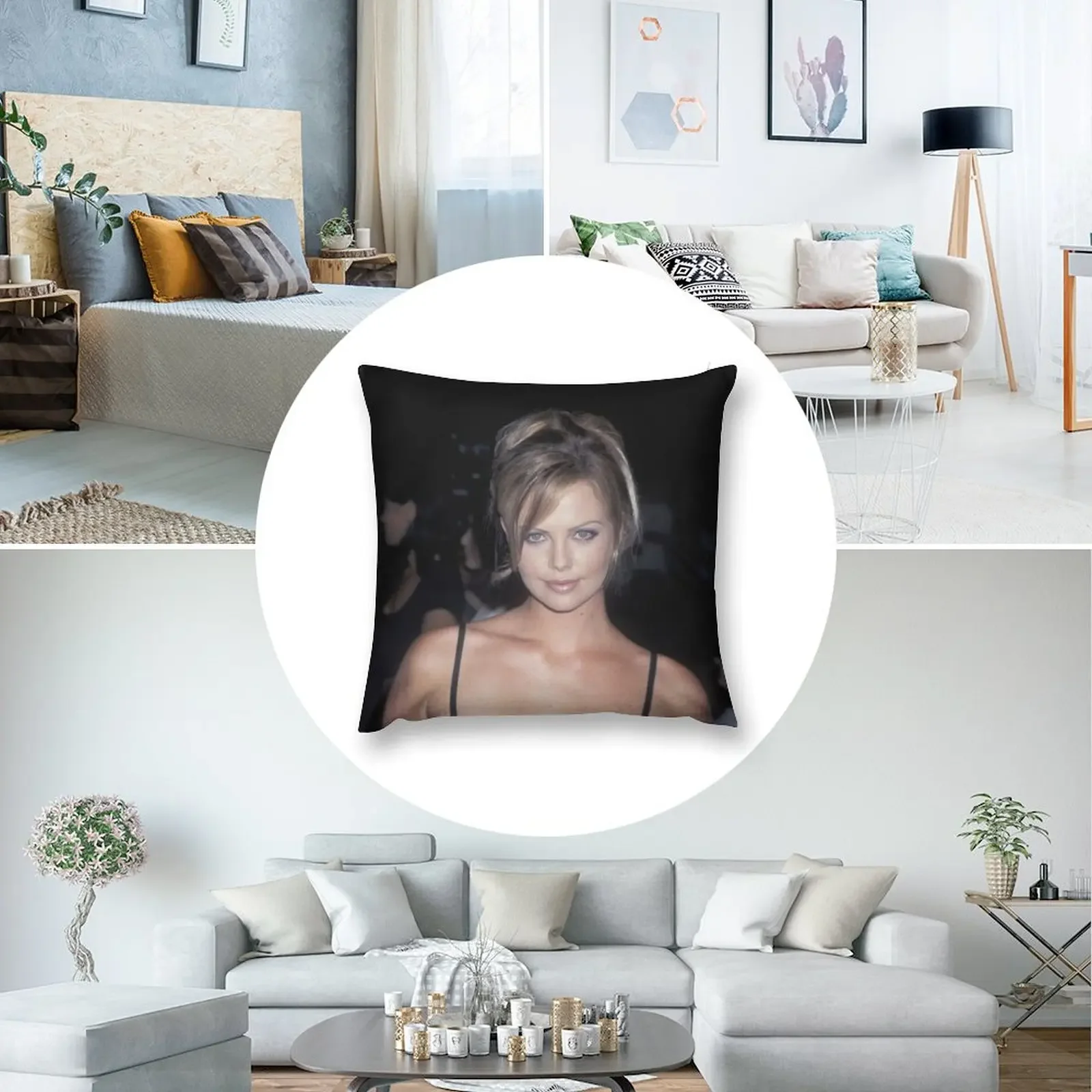Подушка Charlize Theron Young рождественские чехлы декоративные подушки для гостиной