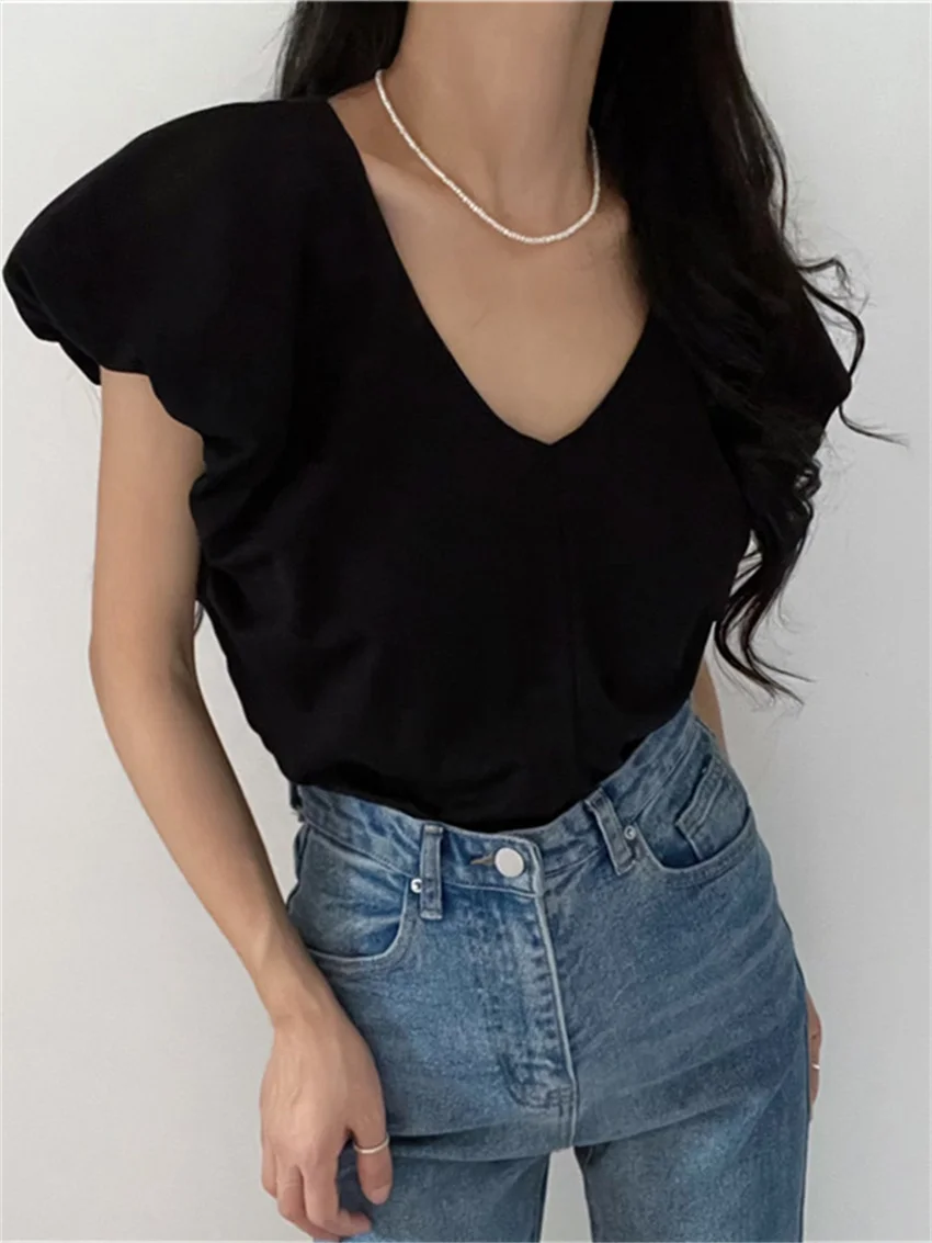 PLAMTEE 2023 нежные блузки женские шикарные модные летние офисные дамские приталенные