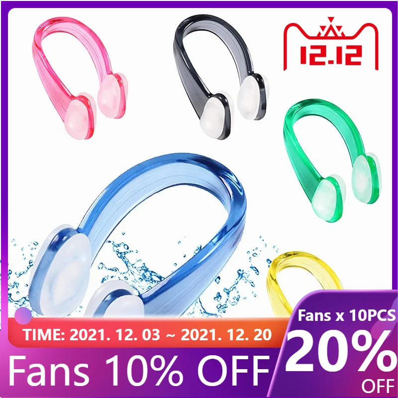 

Fashion New Swimming Nose Clips Silicone Swimming Earplugs Waterproof Nose Clip For Children Adult Water Swimming Supplies