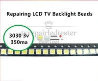 100pcs 3030 3v 350ma lcd tv led backlight lamp 1w cold white light tv backlight led tv bar