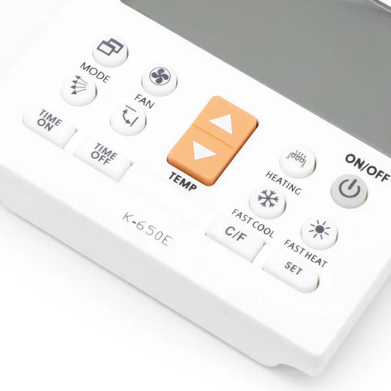 

Wearproof Air Conditioning LCD A/C Remote Controller with Smooth Touch Compatible with K-650E Accessories