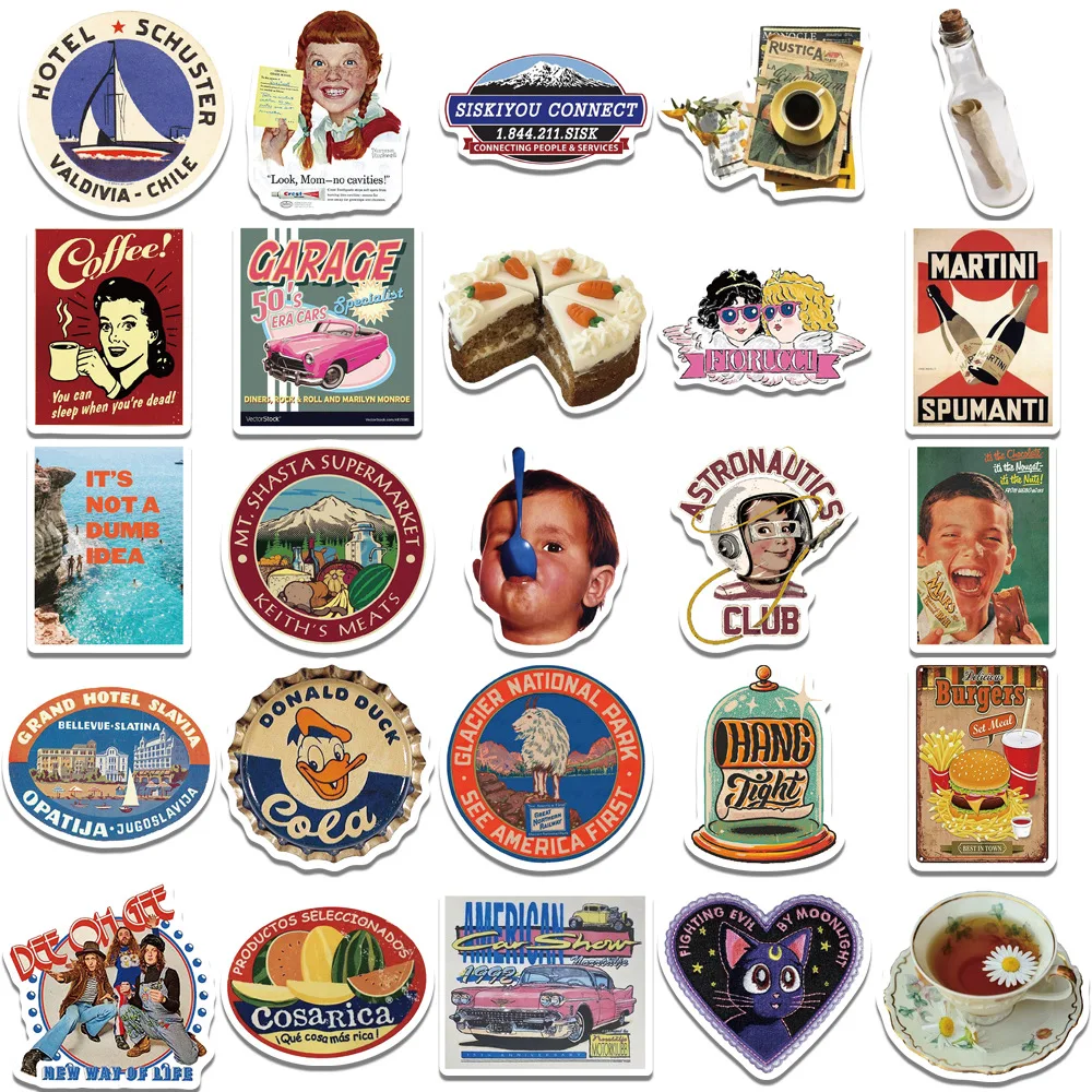 Рисунок 4 - Стикеры в стиле ретро с ностальгическим