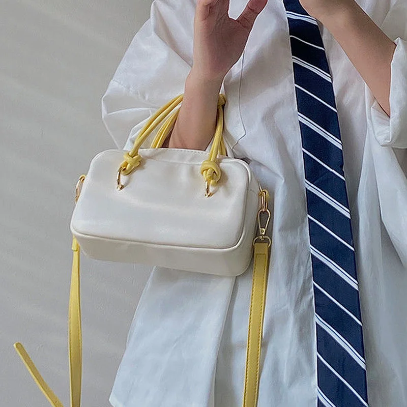 

Весна 2022, женские сумки через плечо MBTI, женские маленькие милые сумки для женщин, желтая женская сумка с ручками, квадратная сумка