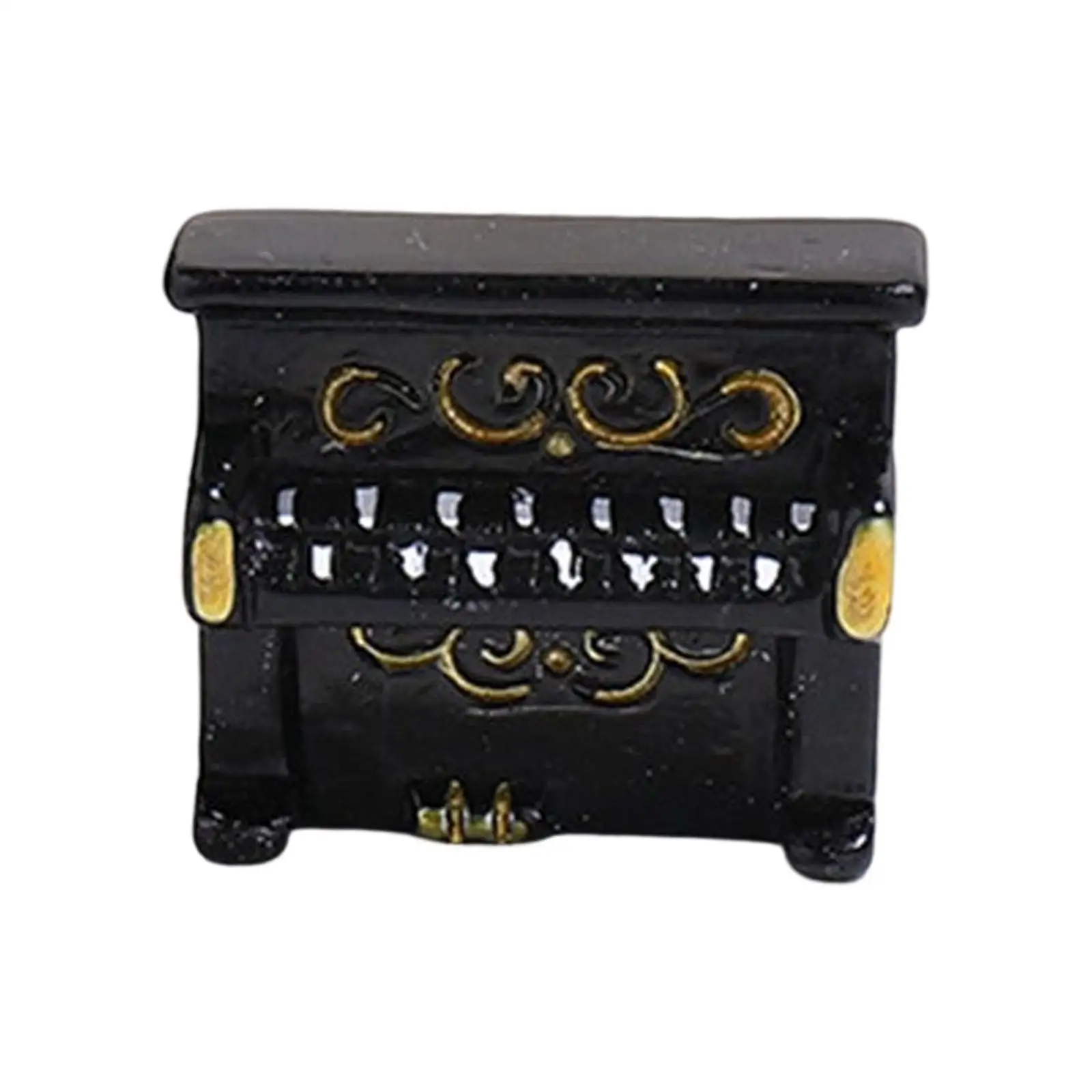 

dollhouse Piano Miniature Vintage Furniture resin dollhouse Appliances for Home