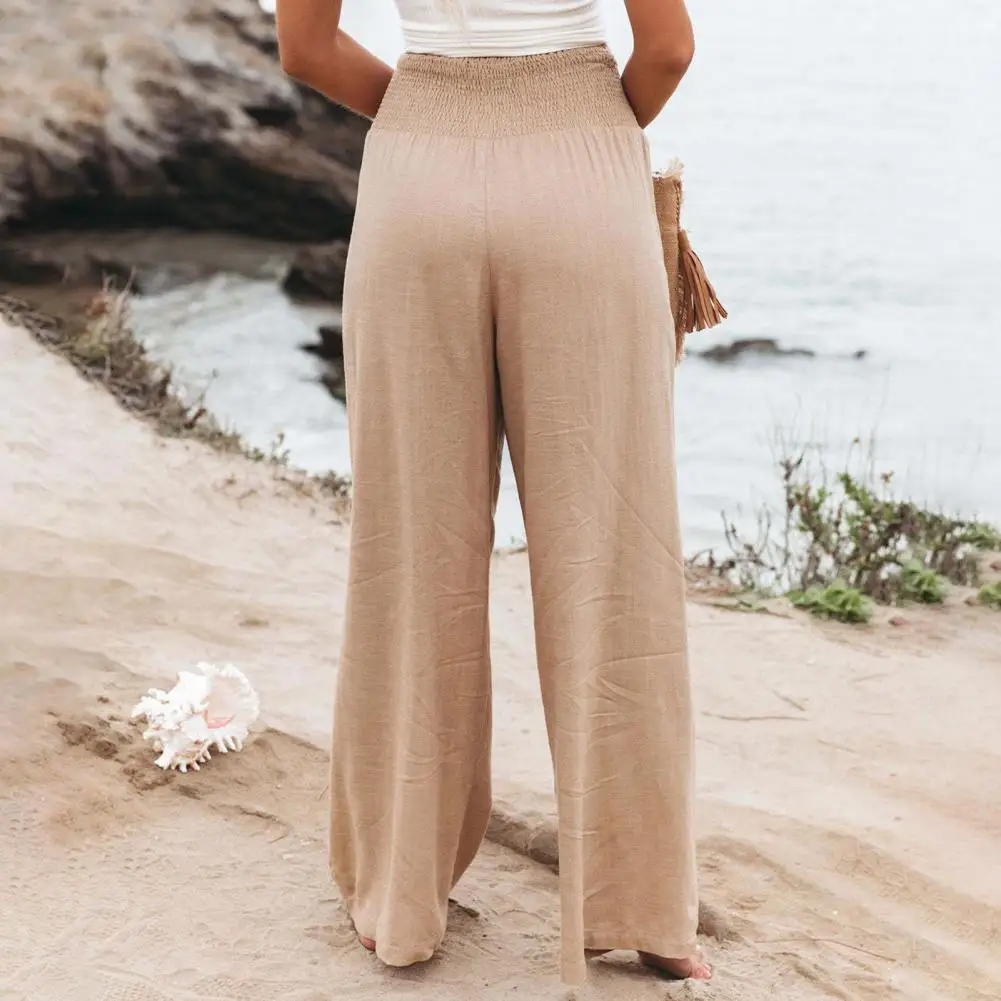 

Bottoms Attractive Pure Color Straight Pants Summer Pants Wide Leg Streetwear