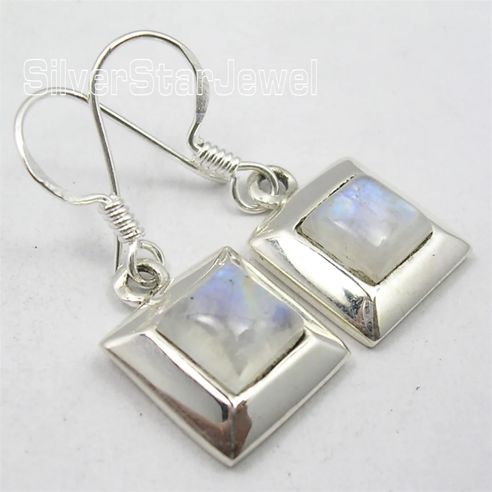 

Many Color Semi-precious Stone Classic STYLE Dangle Earrings 1.1"