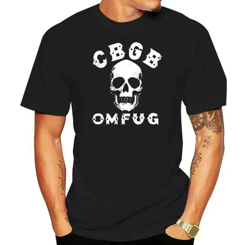 

Мужская футболка CBGB с черепом, новая черная футболка, весна-лето