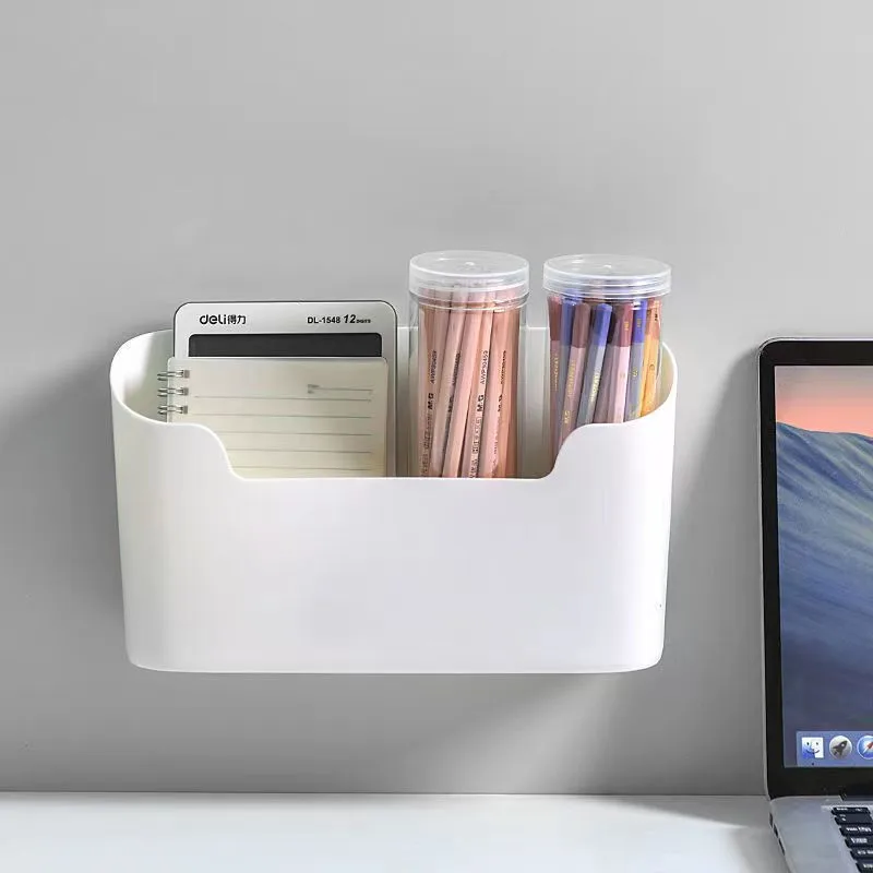 

Wall Mounted Bathroom Accessories Organizer For Makeup Organization Storage Boxes Shower Shelf Spice Rack Kitchen Phone Holders