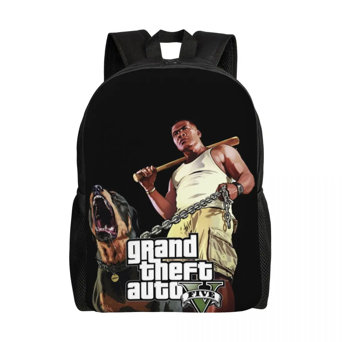 

Grand Theft Auto Laptop Backpack Women Men Fashion Bookbag for College School Students GTA Adventure Game Bags