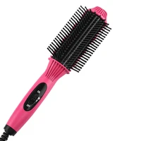hair straightening brush electric heating comb straightener 2 in 1 hair iron straightener curling comb hair straightening comb