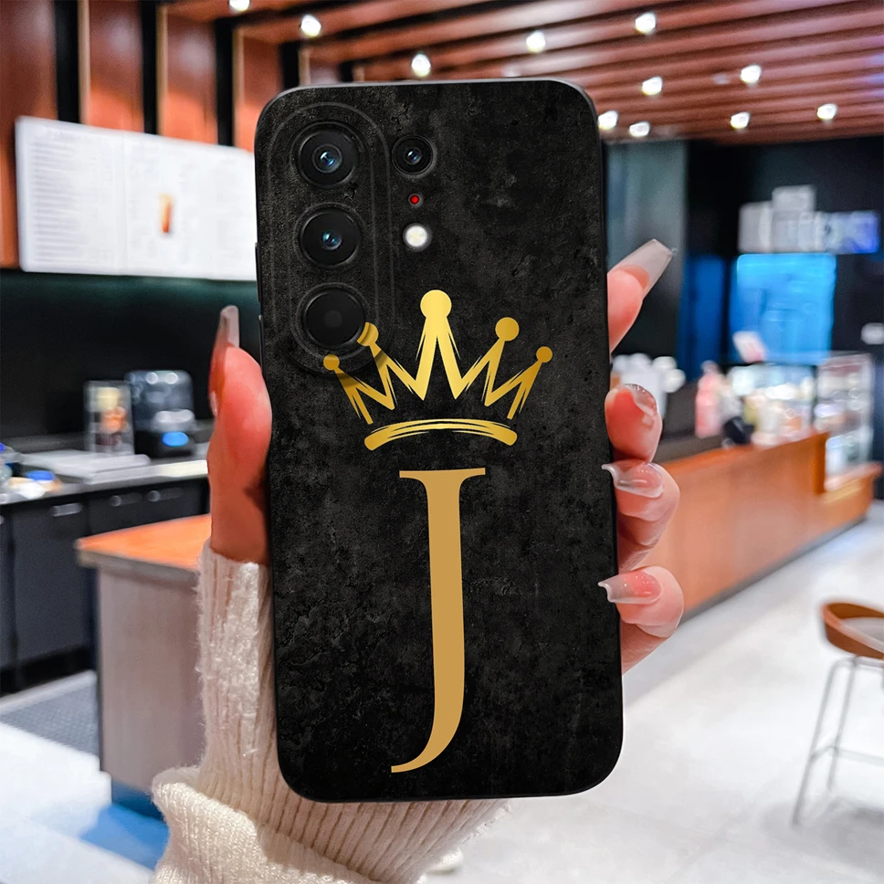 Фото Чехол для телефона Tecno Camon 50 Pro Ultra 4G 5G, роскошный, с буквами от A до Z, гладкий край, защитный, для Tecno Camon 50 Pro Ultra Capa №4
