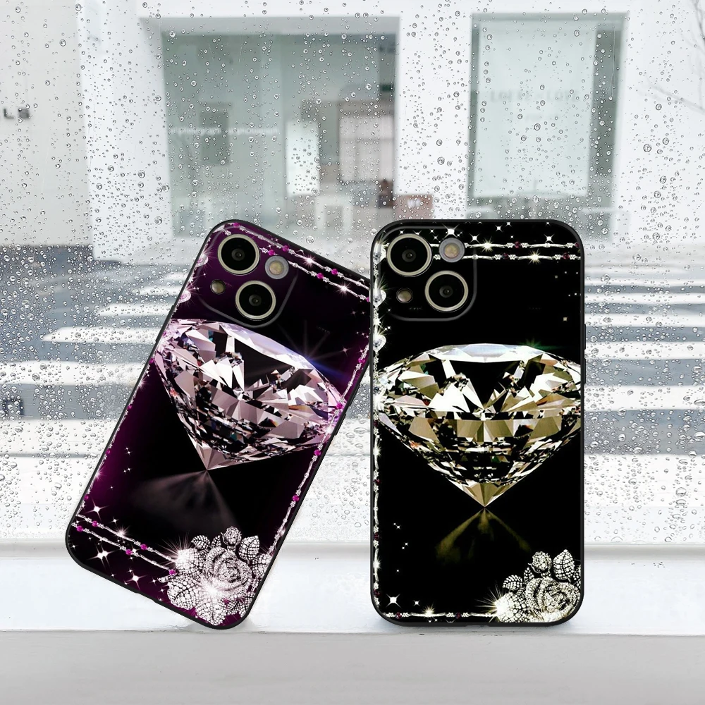 Shining Crystal Diamond  Phone Case for IPhone 14 13 Mini 11 12 Pro XR XS MAX 8 X 7 Se Plus 13 Pro 14 soft Covers