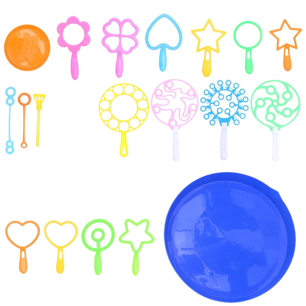 

1 Set 28pcs Bubble Wands Bubble Blowing Bars Bubble Maker Tools (Assorted Color)