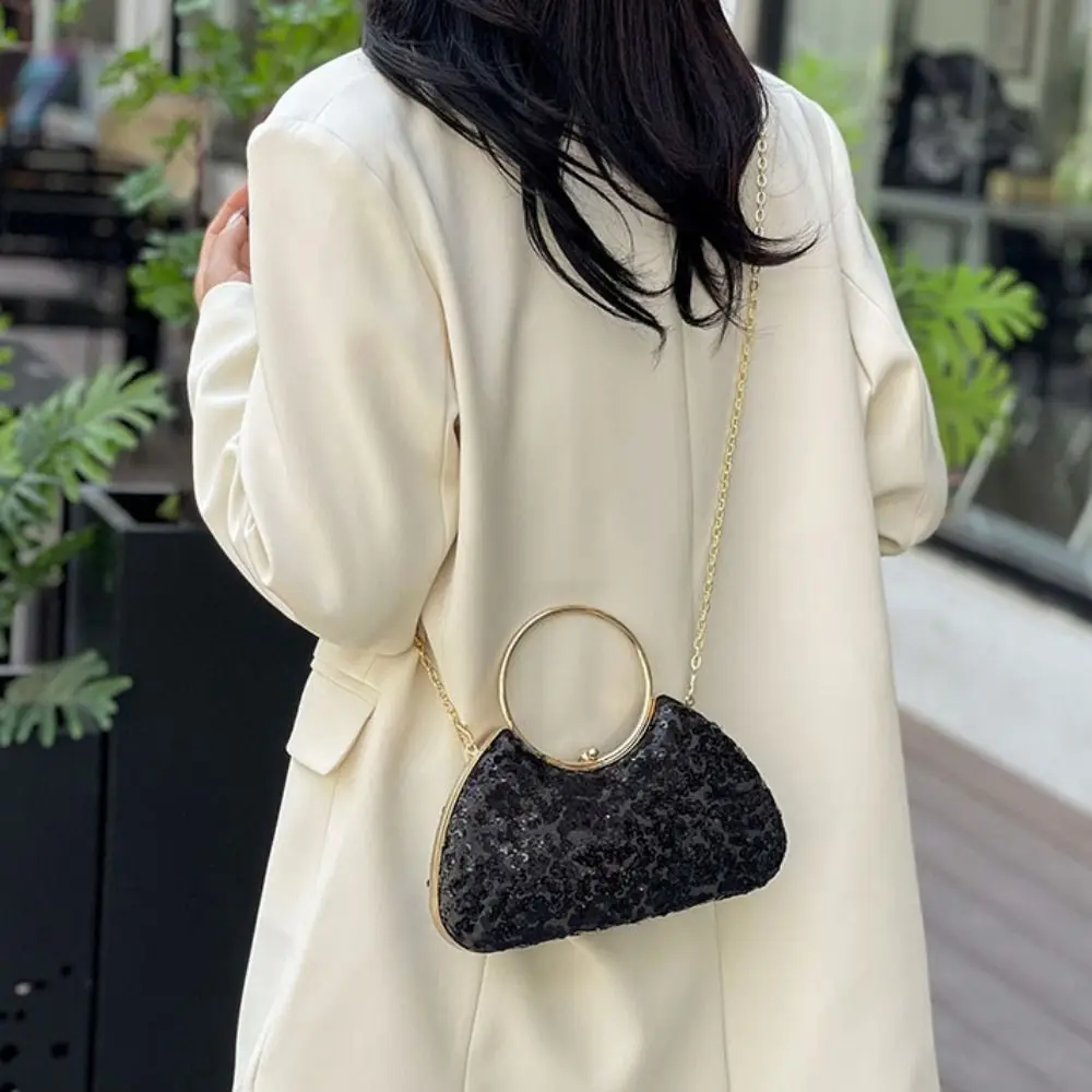 Вечерняя банкетная сумка с французскими блестками блестящая коробка со стразами