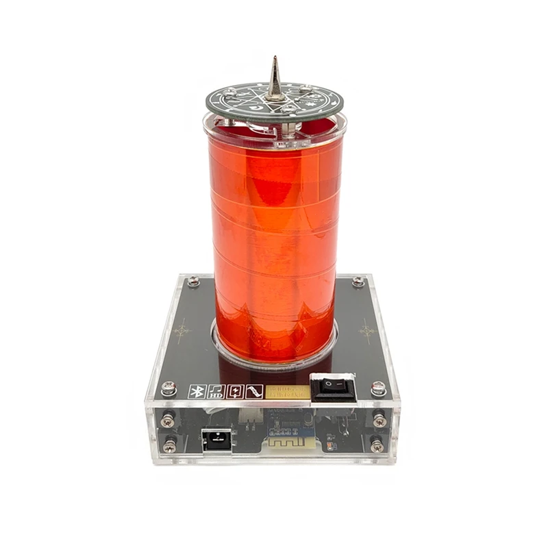 

-Bluetooth Music Tesla Coil PLLSSTC Speaker Arc Generator Wireless Transmission Teaching Demonstration Model US Plug
