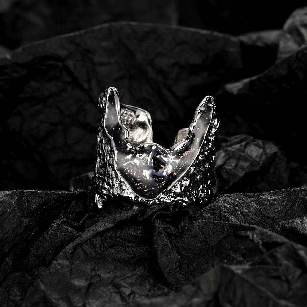 Trend Irregular Lava Personalized Adjustable Opening Women's Ring