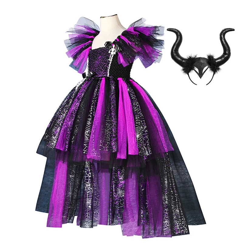 Детский костюм на Хэллоуин женское платье для косплея ведьмы
