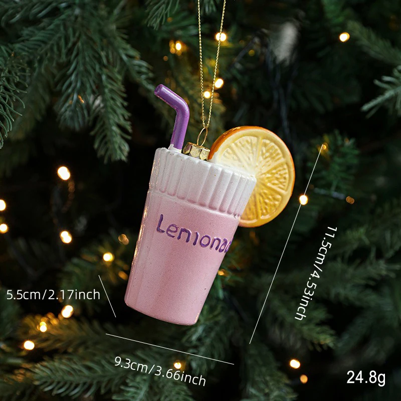 

Рождественский макаронный домик-пончик, украшения для мороженого для елочных украшений, подвесные красочные подвески на зиму, товары для дома