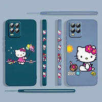 cartoon cute hello kitty for oppo realme 50i 50a 9i 8i 6 pro find x3 lite neo gt master a9 a5 liquid left rope phone case cover