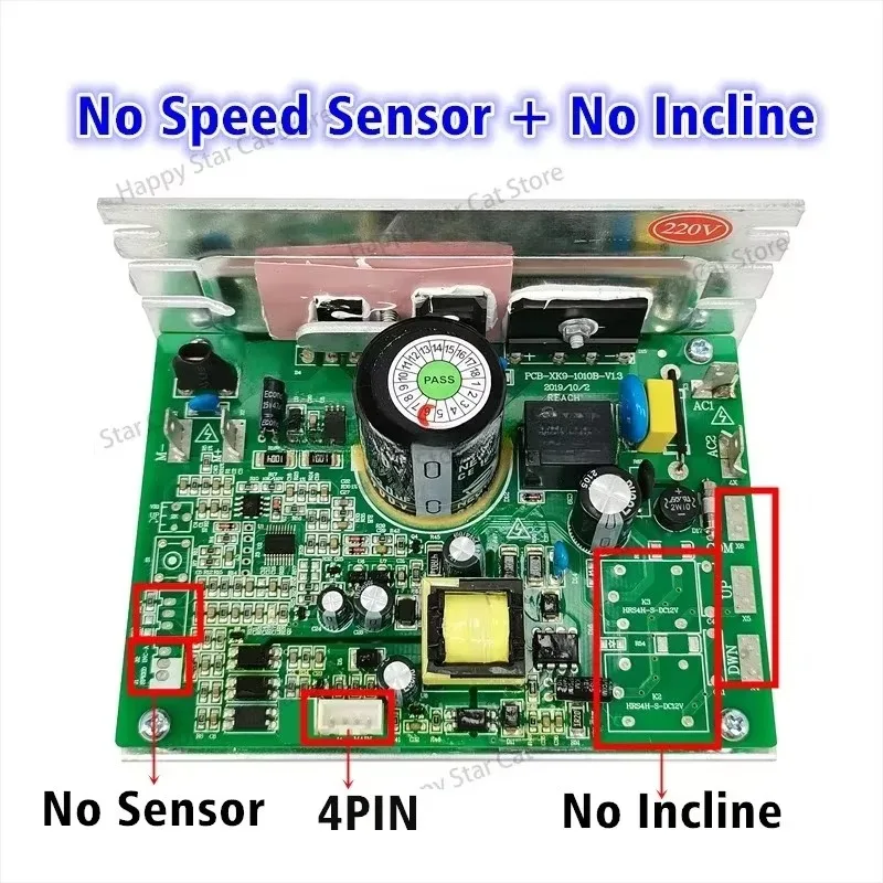 PCB-ZYXK9-1010-V1.2 беговая дорожка контроллер двигателя PCB-XK9-1010B-V1.3 Boa материнская плата