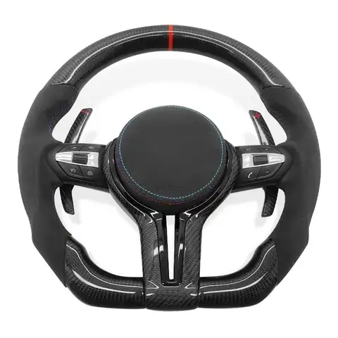 Руль из углеродного волокна для BMW F06 F10 F20 F21 F22 F30 F31 F32 F34 F36 F80 F82 F87 M3 M6 E90 E91 E92 E93 X1 X2 X3 X4 X5 X6