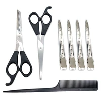 a set of 7 pieces hairdressing clipper scissors scissors partition clip hairdressing tool hairdressing haircut