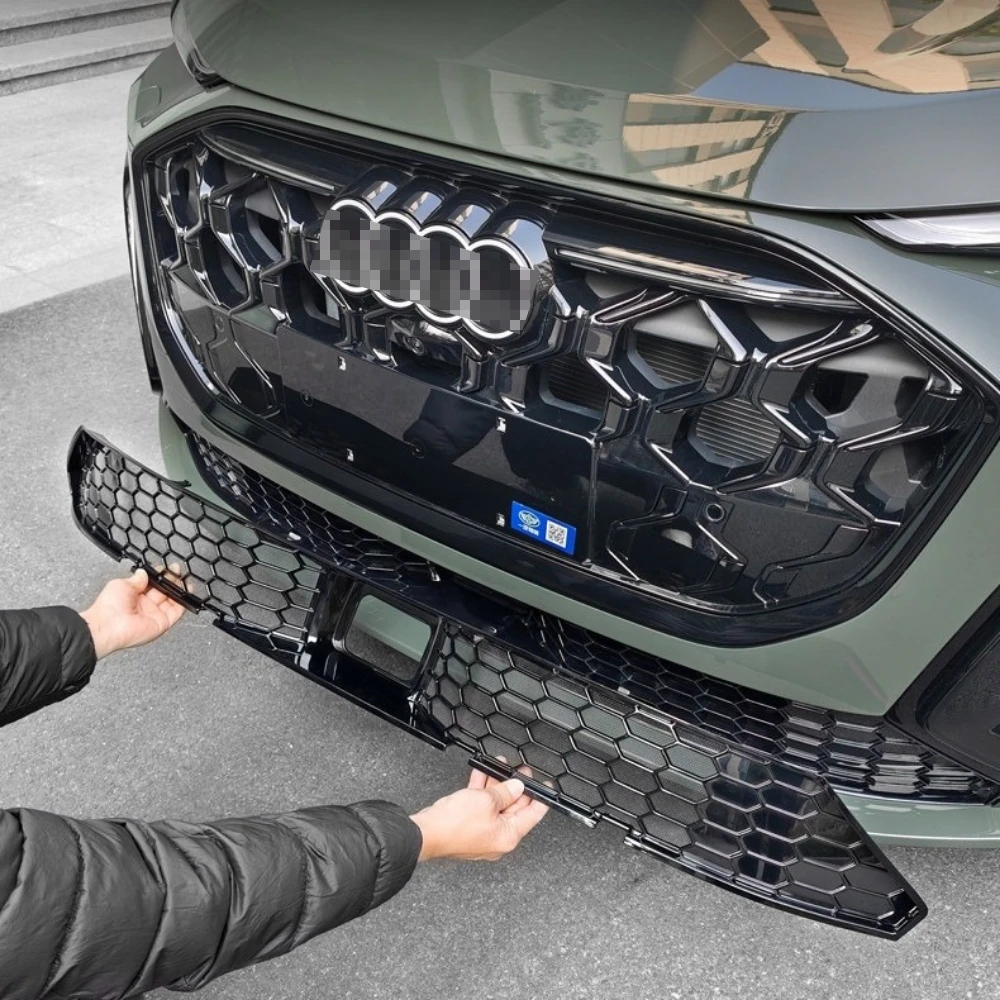 Фото Для Audi Q5L, новая модель 2026 года, средняя защитная сетка для радиатора, пылезащитный чехол, защита передней части от насекомых, внешняя защита, декоративная сетка от насекомых №1