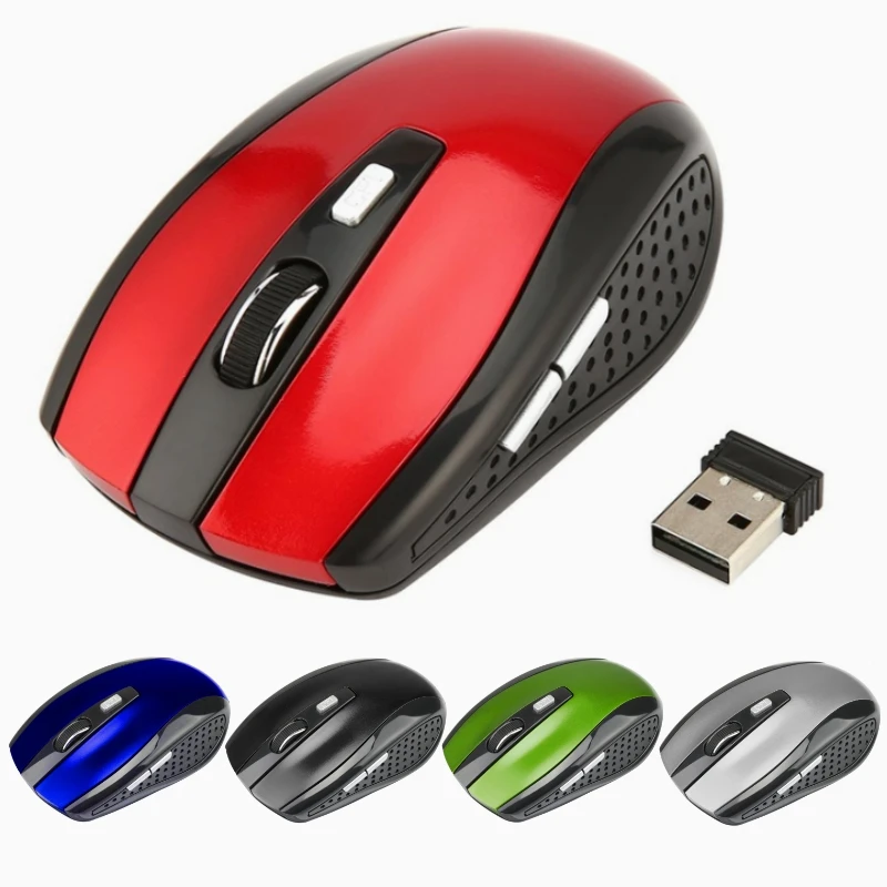 

2.4GHz Wireless Mouse Adjustable DPI Mouse 6 Buttons Optical Gaming Mouse Gamer Wireless Mice with USB Receiver for Computer PC