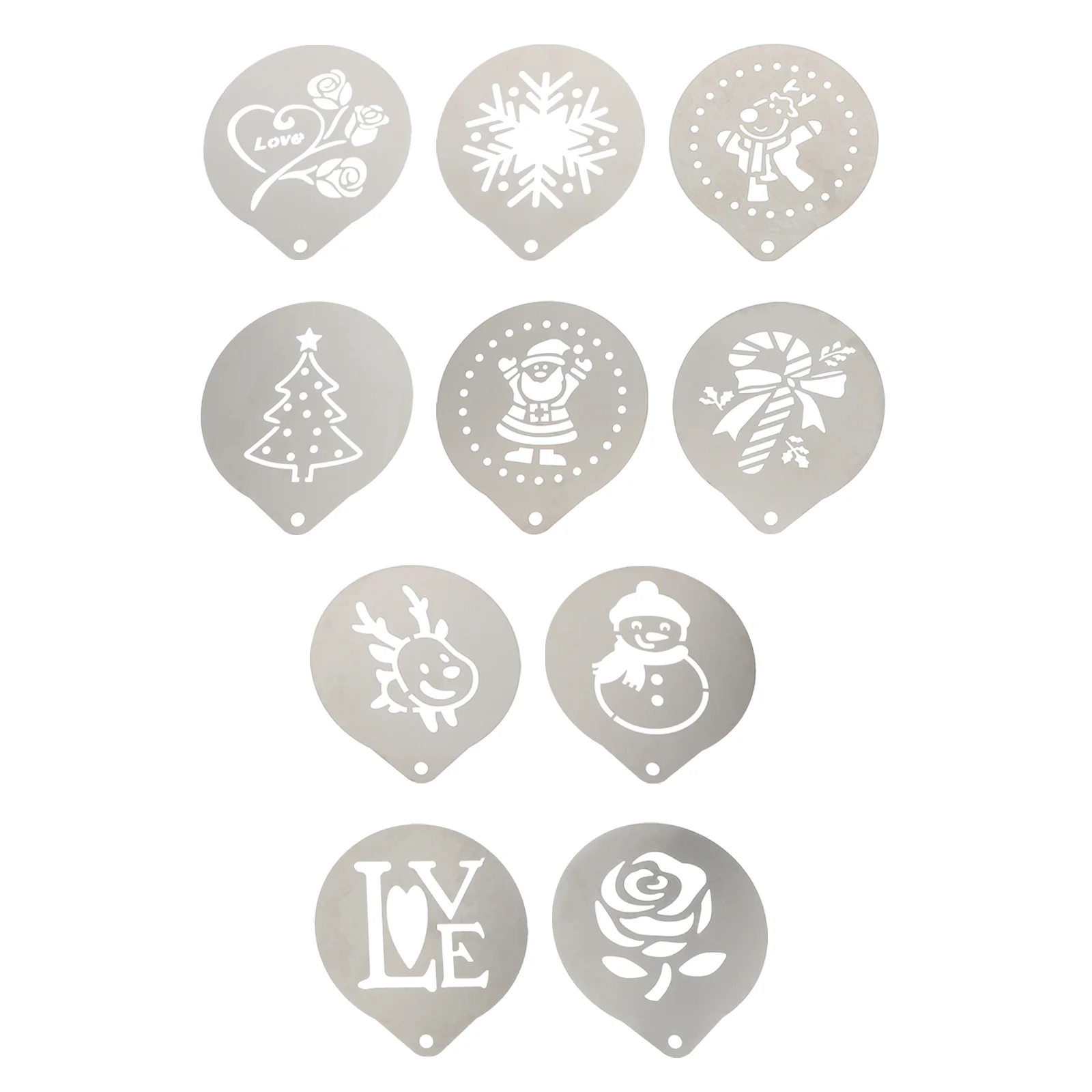 

Stencils Coffee Christmas Template Cakecookie Templates Snowman Decoratingbarista Stencil Latte Holiday Snowflakes Cappuccino