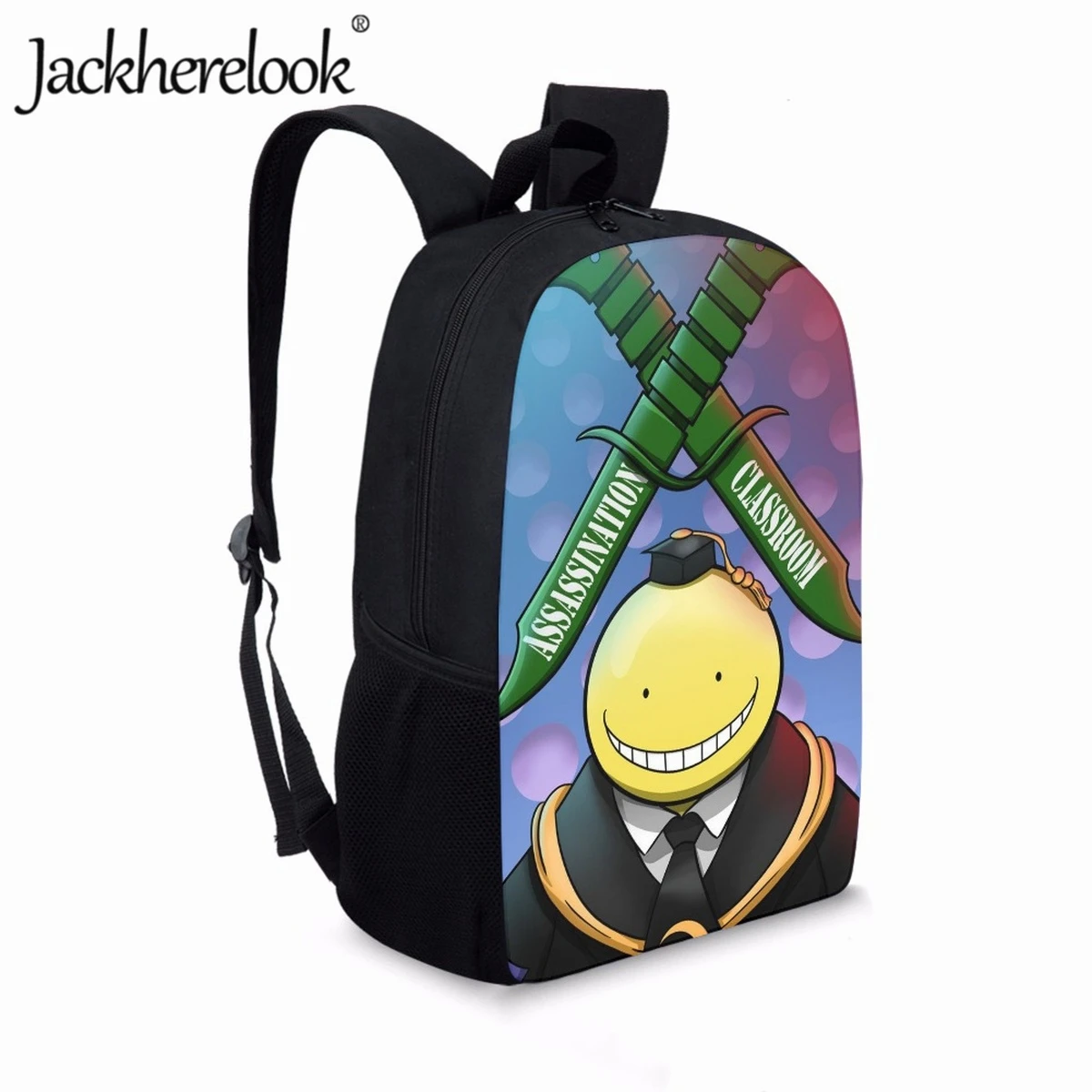 Jackherelook Assassination Classroom Backpack for Teenager Boys Book Bag Children Girls School Bag Student Laptop Bag Knapsack