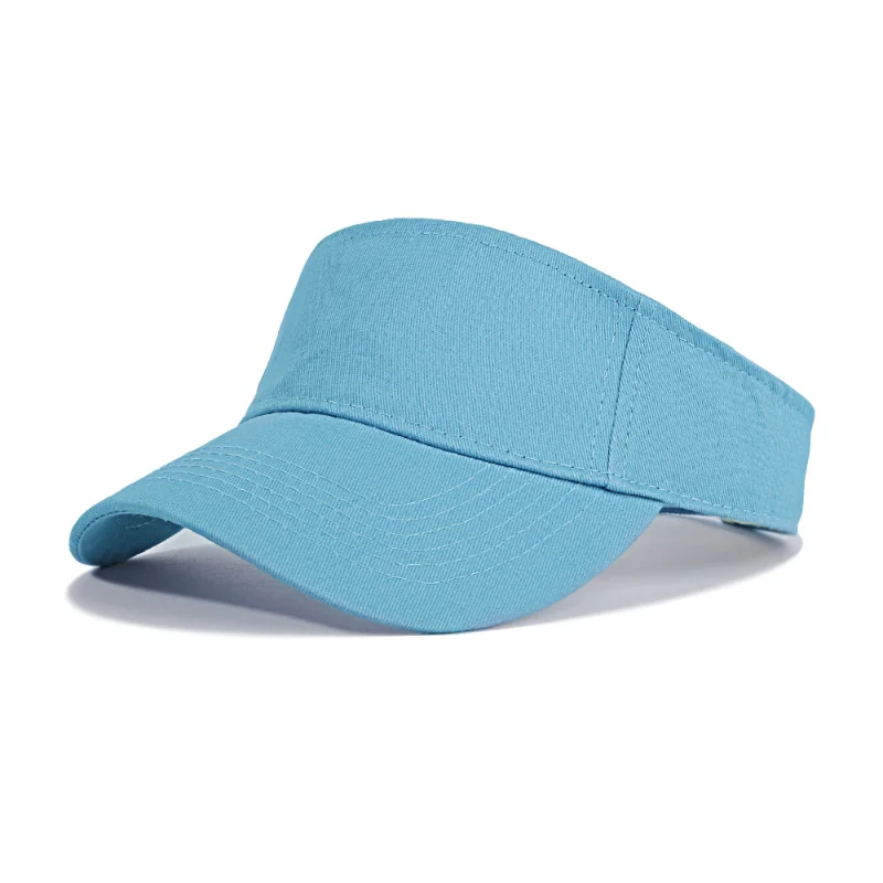 Summer Men's Women's Adjustable Sun Visor Top Hollow Curved Outdoor Sports Cap Topless Tennis Golf Hat Fashion Casual Versatile