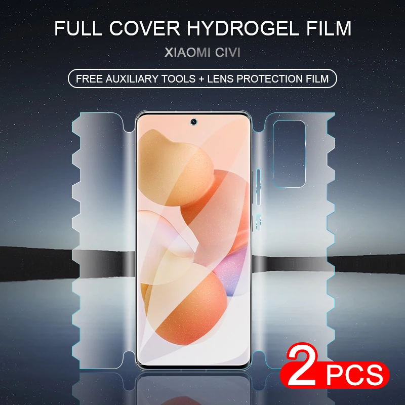 

Butterfly Hydrogel Film For XIAOMI CIVI 10 10Pro 10Ultra 11 11Pro 12 12Pro 12X MIX4 Full Body Screen Protector
