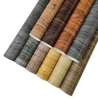 a4 20x30cm realistic wood grain chunky leather fabric sheets embossed faux leather litchi printed leather sheets for bow diy