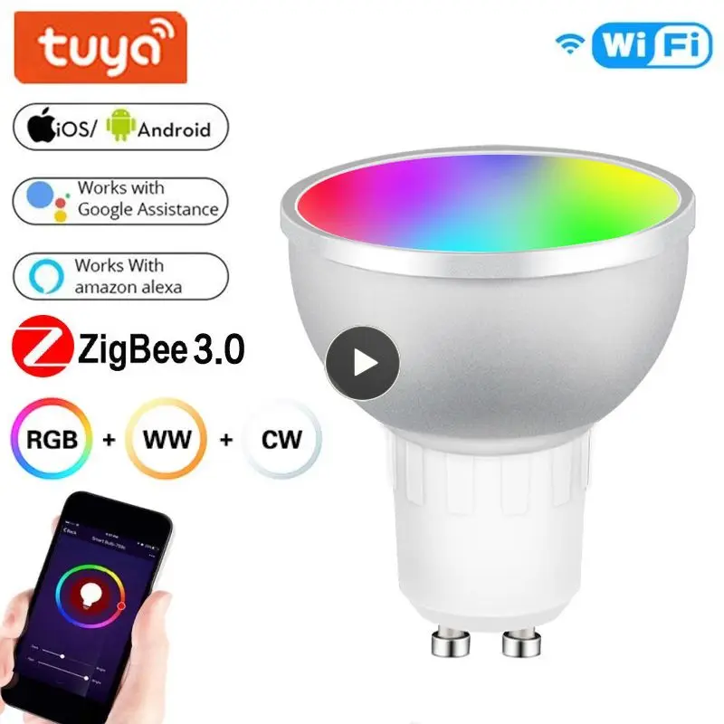 

Rgbcw Led Lamp Zigbee 3.0 Smart Led Lamp Wireless Timer Smart Spotlight Work With Smart Life Alexa Home