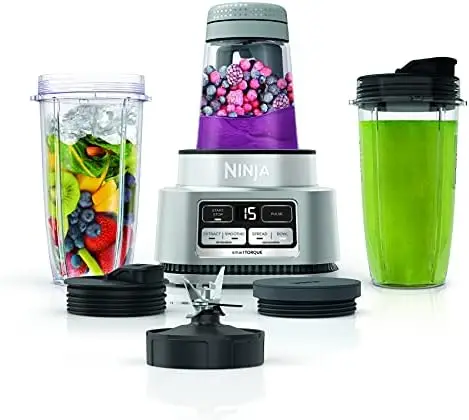 

Foodi Smoothie Maker & Nutrient Extractor* 1200 WP, 6 Functions Smoothies, Extractions*, Spreads, smartTORQUE, 14-oz. Smooth
