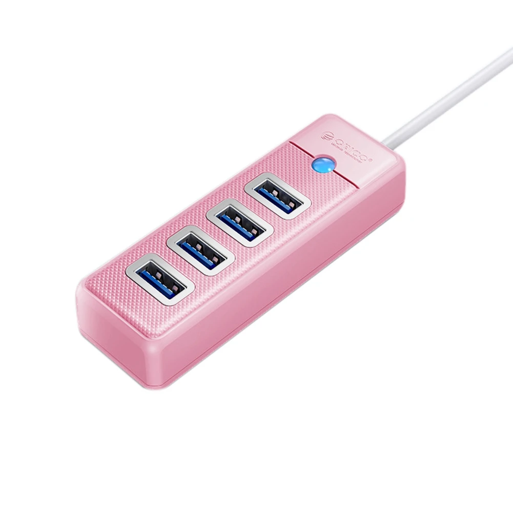 

ORICO 4 Ports USB 3.0 HUB 5Gbps High Speed Splitter Ultra-Slim OTG Adapter for Macbook Pro PC Computer Accessories Pink