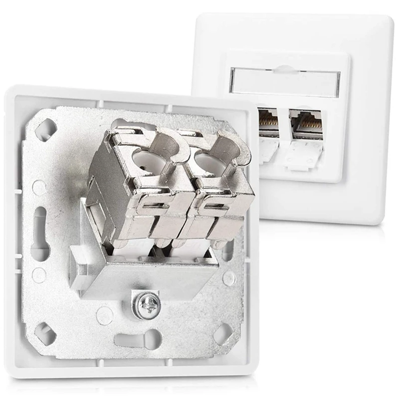 Фото Keystone Модульные Разъемы-24 шт. CAT6A экранированный разъем Keystone Jack RJ45 Cat 6A Ethernet модуль 10 Гбит с металлическим корпусом №4