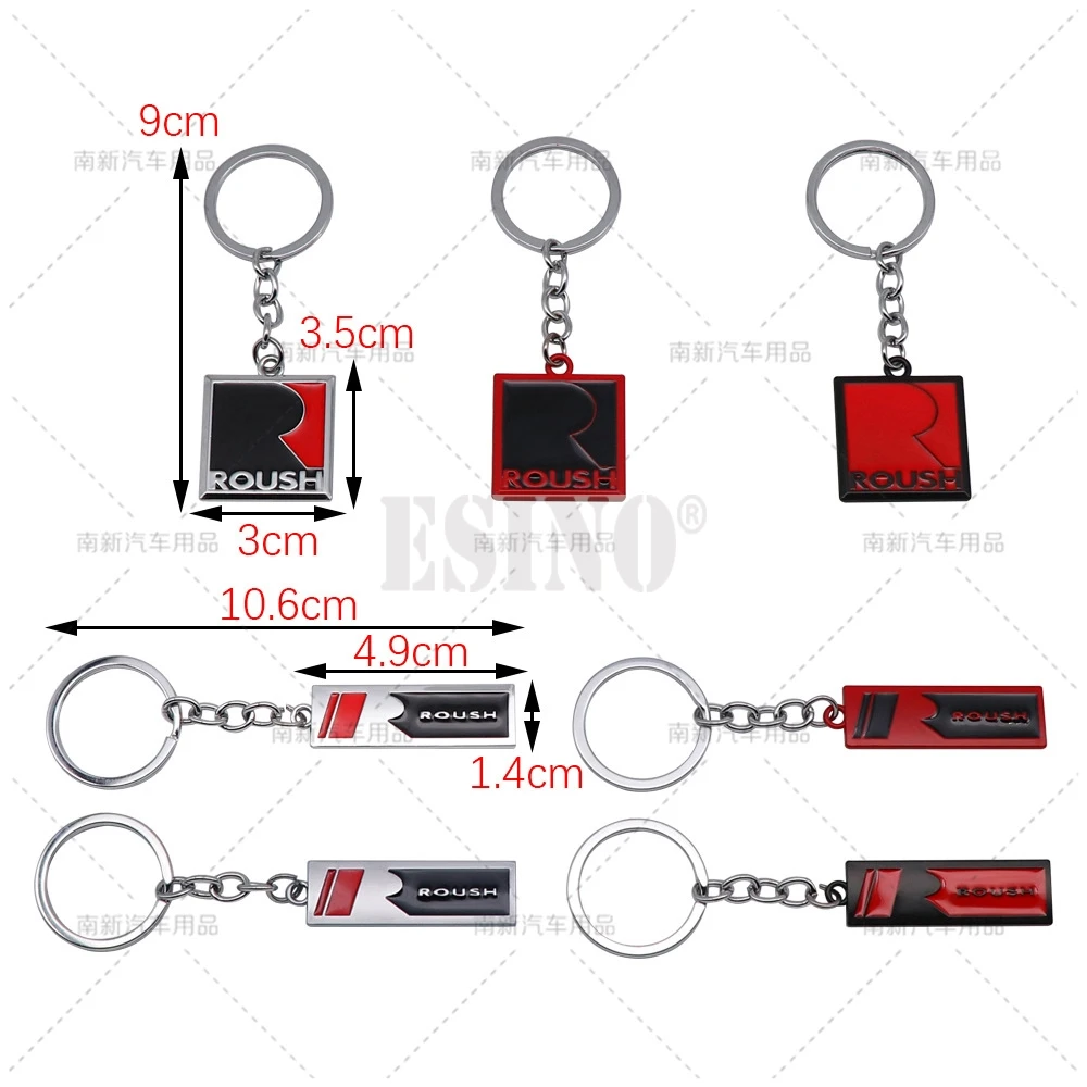 Стайлинг автомобиля 3D металлический сплав цинка Рош производительность брелок